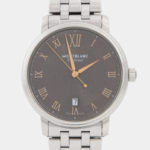 Pre Owned Montblanc Tradition 132433 Automatic Stainless Steel Men's Wristwatch 40mm