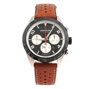 Montblanc Black Stainless Steel & Ceramic Timewalker 119942 Automatic Men's Wristwatch 43 mm