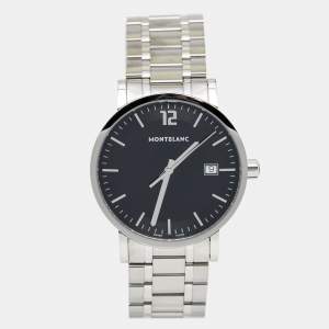 Montblanc Black Stainless Steel Summit 38284 Men's Wristwatch 38 mm