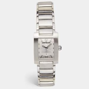 Montblanc Silver Steel Steel Profile 7048 Unisex Wristwatch 29 mm