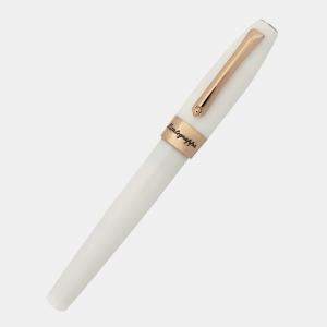 Montegrappa Fortuna White with Rose Trim Rollerball Pen