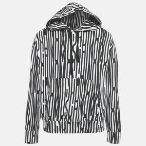 مملوكة مسبقًا Moschino Couture Black/White Logo Print Hoodie M