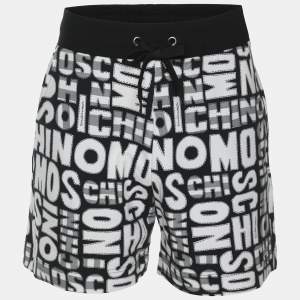 Moschino Underwear Multicolor Logo Printed Jersey Shorts M
