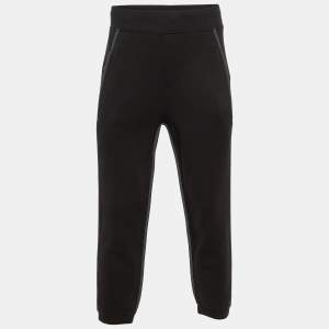 Neil Barrett Black Cotton Knit Joggers S