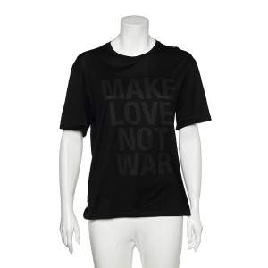 Neil Barrett Black Printed Cotton T-Shirt M
