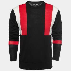Neil Barrett Black Knit Crew Neck Pullover M