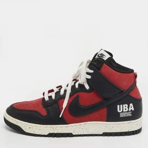 مملوكة مسبقًا حذاء رياضي نايك أير فورس 1 جلد أبيض عنق منخفض مقاس 38