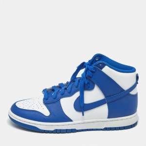 مملوكة مسبقًا Nike Dunk Game Royal Size 43 Blue/White Leather High Top Sneakers