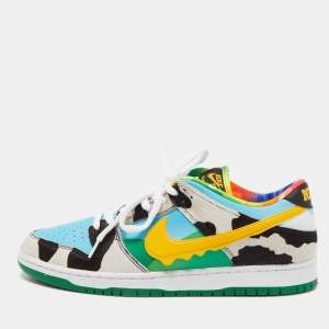 Nike x  Ben & Jerry's Multicolor Pony Hair And Leather SB Dunk "Chunky Dunky" Low Top Sneakers Size 47.5