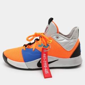 Nike PG 3 x NASA Orange Knit Fabric Low Top Sneakers Size 42