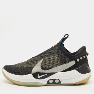 مملوكة مسبقًا Nike Adapt BB Size 45.5 Black/Grey Mesh and Nubuck Leather Slip On Sneakers