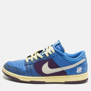 مملوكة مسبقًا Nike Dunk Undefeated 5 On It Dunk vs. AF1 Size 45 Multicolor Nubuck and Leather Low Top Sneakers