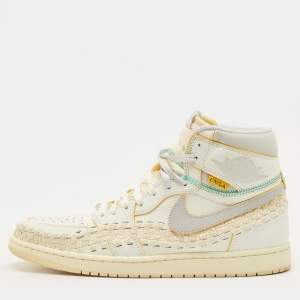 مملوكة مسبقًا Air Jordans Jordan 1 Retro OG SP Union LA Bephies Beauty Supply Summer of ‘96 Size 45.5 Multicolor Leather High Top Sneakers