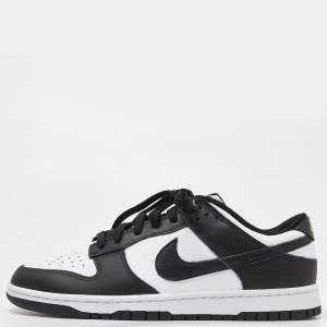 Nike Black/White Leather Dunk Low Top “Panda” Sneakers Size 46