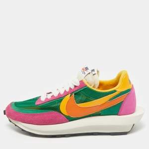 Nike x Sacai Multicolor Leather and Mesh LD Waffle Sneakers Size 42.5
