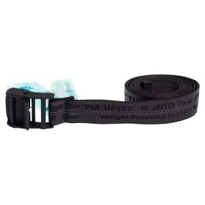 Off-White Black Nylon Classic Industrial Belt 200CM