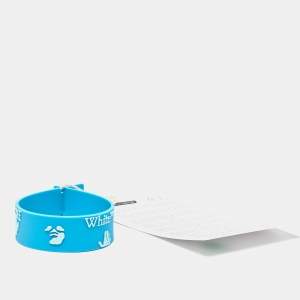 Off-White Blue Rubber Logo Bracelet