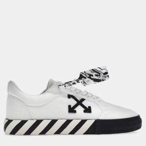 Off-White White/Black Vulcanized Low Sneaker Size EU 41