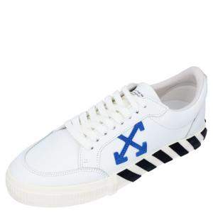 Off-White White Leather Vulc Low Sneakers Size EU 43