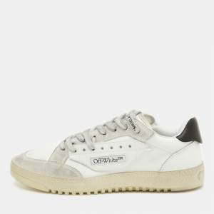 Off-White Tricolor Suede and Canvas 5.0 Low Top Sneakers Size 43
