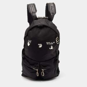 Off-White Black Nylon Logo Backpack