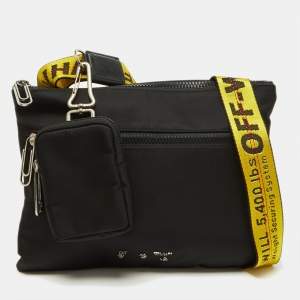 Off-White Black Nylon Off-Core Messenger Bag