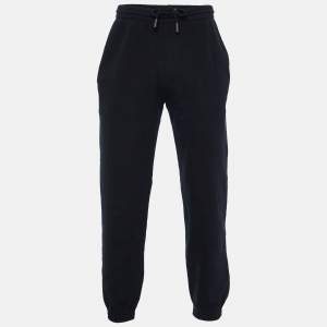 Off-White Black Printed Cotton Jogger Pants M
