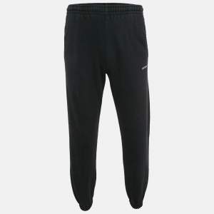 Off-White Black Arrow Print Cotton Knit Sweatpants M