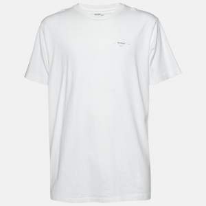 Off-White White Arrow Detail Jersey Crewneck T-Shirt XL