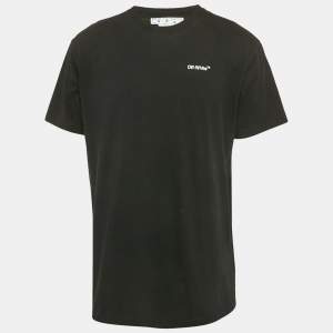 Off-White Black Skull Arrow Print Cotton T-Shirt XS