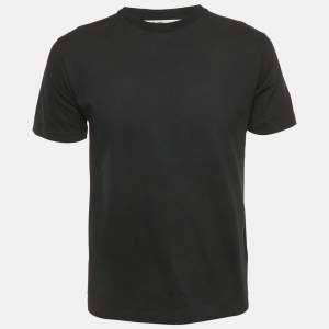 Off-White Black Back Logo Print Cotton Crew Neck T-Shirt M