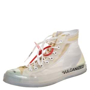 Off-White x Chuck Taylor All Star Translucent Mesh And Rubber Vulcanized Hi Top Sneaker Size 45
