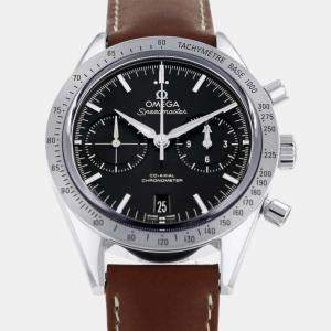 Omega Black Stainless Steel Speedmaster 331.12.42.51.01.001 Automatic Men's Wristwatch 41.5 mm