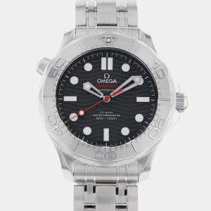 Omega Black Stainless Steel Seamaster 300M 210.30.42.20.01.002 Automatic Men's Wristwatch 42mm