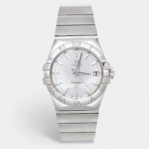 Pre Owned Omega Constellation 123.10.35.60.02.001 Silver Dial Stainless Steel Men's Wristwatch 35 mm