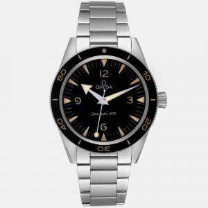 Omega Black Stainless Steel Seamaster 234.30.41.21.01.001 Automatic Men's Wristwatch 41 mm