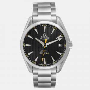 Omega Black Stainless Steel Seamaster Aqua Terra 231.10.42.21.01.002 Automatic Men's Wristwatch 41.5 mm