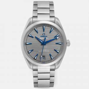Omega Grey Stainless Steel Seamaster Aqua Terra 220.10.41.21.06.001 Automatic Men's Wristwatch 41 mm