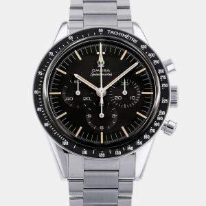 Omega Black Stainless Steel Speedmaster Moonwatch 311.30.40.30.01.001 Manual Winding Men's Wristwatch 40 mm