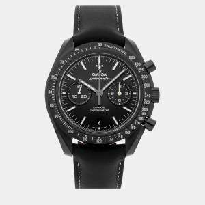 Omega Black Ceramic Speedmaster Moonwatch 311.92.44.51.01.004 Automatic Men's Wristwatch 44 mm