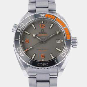 Omega Grey Titanium Seamaster Planet Ocean 215.90.44.21.99.001 Automatic Men's Wristwatch 43.5 mm