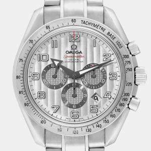 Omega Silver Stainless Steel Speedmaster Broad Arrow 321.10.44.50.02.001 Automatic Chronograph Men's Wristwatch 44 mm