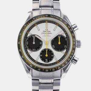 Omega White Stainless Steel Speedmaster Racing  326.30.40.50.04.001 Automatic Men's Wristwatch 40 mm