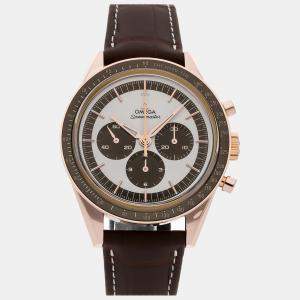 Omega Silver 18k Rose Gold Speedmaster 311.63.40.30.02.001 Manual Winding Men's Wristwatch 39 mm