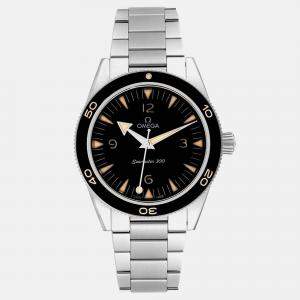 Omega Black Stainless Steel Seamaster 234.30.41.21.01.001 Automatic Men's Wristwatch 41 mm