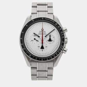 Omega White Stainless Steel Speedmaster Professional Moonwatch 311.32.42.30.04.001 Manual Winding Men's Wristwatch 42 mm