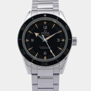 Omega Black Stainless Steel Seamaster 233.30.41.21.01.001 Automatic Men's Wristwatch 41 mm