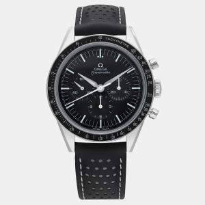 Omega Black Stainless Steel Speedmaster 3513.50 Automatic Men's Wristwatch 39 mm