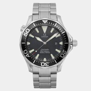 Omega Black Stainless Steel Seamaster Diver 300 M 2264.50.00 Quartz Men's Wristwatch 41mm