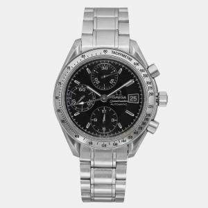 Omega Black Stainless Steel Speedmaster 3513.50 Automatic Men's Wristwatch 39 mm